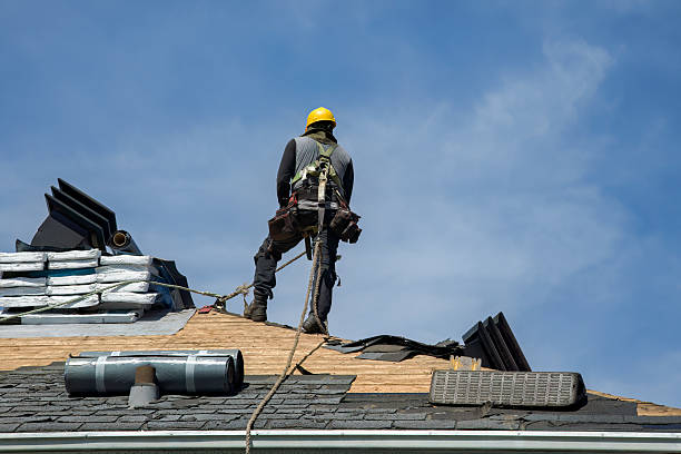 Professional Roofing technician working in Lookeba, OK